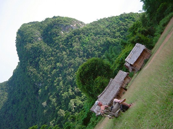 2558- local school at muang ngoi