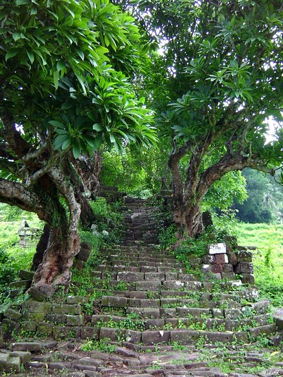2757- staircase to wat phu