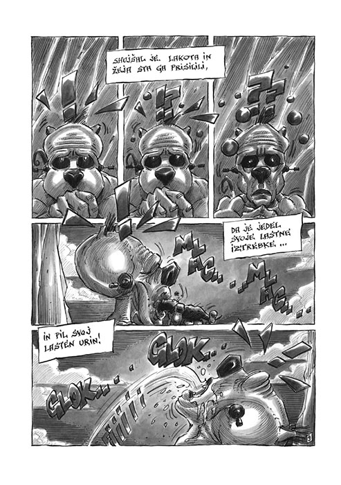 Ogenj v očeh.
                  Jazbec in tretji svet / Fire in the Eyes. The Badger
                  and the third world