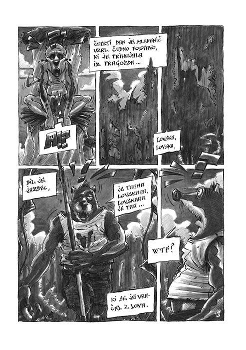 Ogenj v očeh.
                  Jazbec in tretji svet / Fire in the Eyes. The Badger
                  and the third world