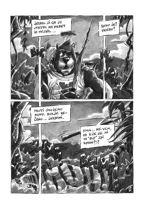 Ogenj v očeh.
                  Jazbec in tretji svet / Fire in the Eyes. The Badger
                  and the third world