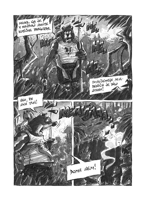 Ogenj v očeh.
                  Jazbec in tretji svet / Fire in the Eyes. The Badger
                  and the third world