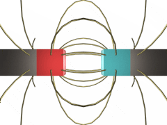 Magnetic Field of Opposite Poles VRML Model