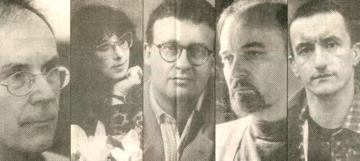 Tomaz Salamun, Svetlana Makarovic, Andrej Blatnik, Evald Flisar e Brane Mozetic: performances com participacao de duas atrizes e uma tradutora