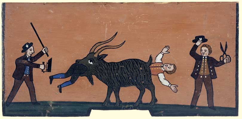 A goat...