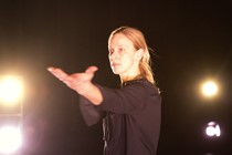Andreja Rauch Podrzavnik: ?as Telo Trio (Ustvarjanje in izvedba: Katja Legin, Christopher Benstead, Jaka ¦imenc, Andreja Rauch Podrzavnik), Stara elektrarna, jan.2014