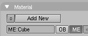 The Material Menu button.